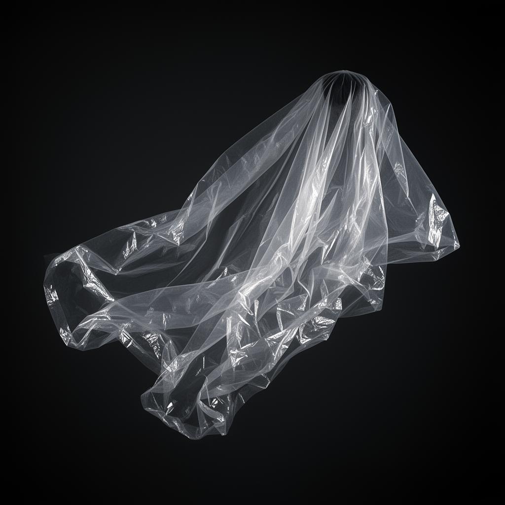 Copriabito in plastica trasparente con giacca sartoriale
